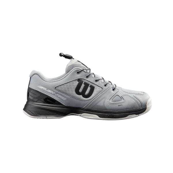 Junior Rush Pro QL Quarry/Black/White Tennis Shoe