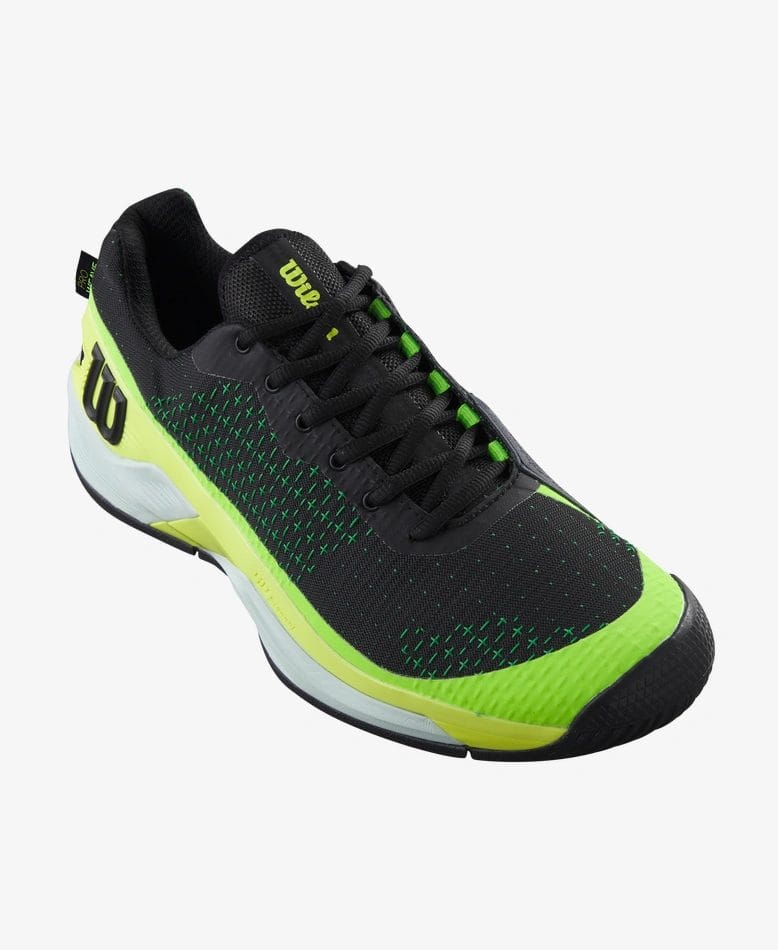 WRS332380__fb290f19f4956bb7cc866d665d6f28f2 Mens Rush Pro Extra Duty Black / Safety Yellow / Green Gecko Tennis Shoe - Image 1